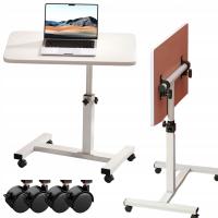 СТОЛ НА КОЛЕСИКАХ ПОД НОУТБУК СКЛАДНОЙ МОБИЛЬНЫЙ РЕГУЛИРУЕМАЯ ВЫСОТА