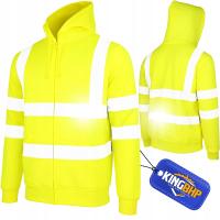 Теплая рабочая толстовка с капюшоном тренировочный костюм 2 кат. светоотражающий