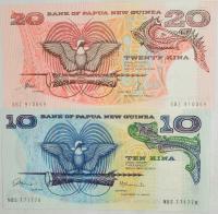 6.xx.Zest.Papua Nowa Gwinea, Banknoty szt.2