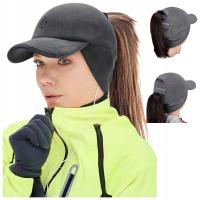 Czapka do biegania z daszkiem sportowa treningowa zabezpieczenie uszu