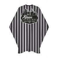 The Shave Factory - Premium Stripes Barber Cape - Peleryna Fryzjerska w Pas