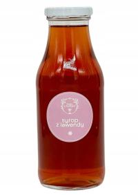 Syrop z lawendy 330ml rzemieślniczy ręcznie robiony naturalny sok lawendowy