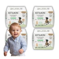 Pieluchy Biodegradowalne pieluszki Kit&Kin jednorazowe niemowlę 10kg 128szt