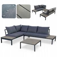 NAROŻNIK OGRODOWY MAS-XL-03 MEBLE OGRODOWE ZESTAW MEBLI OGRODOWYCH SZARY