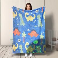 MIĘKKI KOC ŚWIECĄCY W CIEMNOŚCI DLA DZIECI – 150X200 kocyk DINOZAURY