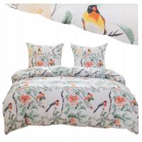 Pościel 160x200 + 2 Poszewki Komplet 3- Częściowy Kwiaty 3D Wiele Wzorów