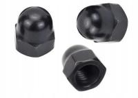 6-угловая гайка M8 класс 6 DIN-1587 оцинкованный черный черный 10 шт