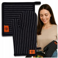 Rękawica Żaroodporna Kuchenna Ochronny Komplet Kuchenne Podkładka Prezent