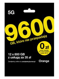 Starter Karta SIM Orange Yes 5zł - Prepaid