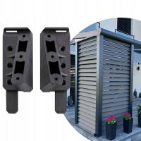 Mocowanie desek pod kątem SKOSSY do Altan, Pergoli, Wiat i Ogrodzeń CZARNY