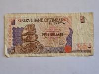 Zimbabwe 5 dolarów 1997 rok -NrB0255