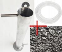 FILTR do destylacji, nierdzewny kwasoodporny + waż + węgiel aktywny