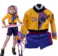 Strój Rumi K-POP Demon Hunters KPOP ŁOWCZYNIE DEMONÓW HUNTRIX 140 - 150 cm