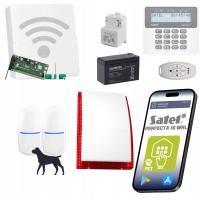 BEZPRZEWODOWY ZESTAW ALARMOWY SATEL GSM 2 CZUJNIKI PIR PET APLIKACJA PILOT