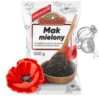 Mak mielony BackMIT 1000g duże świąteczne opakowanie 1kg maku mielonego