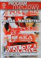 Program Polska - Argentyna (05.06.2010) towarzyski