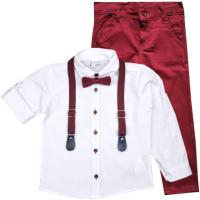 GARNITUR ELEGANCKI Z KOSZULĄ KOMPLET 4-CZĘŚCI