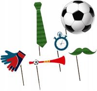 REKWIZYTY DO ZDJĘĆ FOTOBUDKI PIŁKA NOŻNA GOL 6 SZT