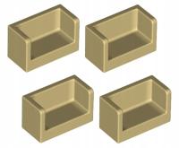 LEGO panel 1x2x1 piaskowy 4 szt. 23969 35391 NOWY