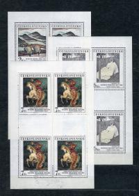 [C-2] CZECHOSŁOWACJA ARKUSZ MI 2979 - 2981 **