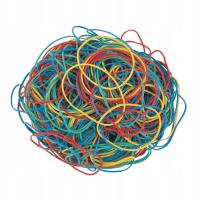 Gumki recepturki kolorowe Delta D4621, 200 g Axent