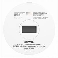 Czujnik tlenku węgla i dymu 2w1 z wbudowaną baterią Zamel CTD-01 Zamel