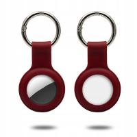 Silicone Case for AirTag Wine Red