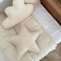 Pikowana narzuta pled na łóżko dla dziecka beżowa 100x200