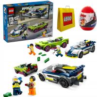 ZESTAW LEGO City 60415 Pościg radiowozu Torba Lego + Jajko Avengers PREZENT