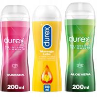 DUREX играть массаж гель 2in1 алоэ гуарана иланг 3x200 мл массажный комплект секс