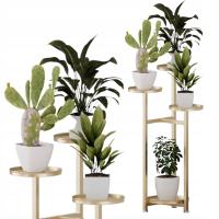 KWIETNIK NA KWIATY STOJAK METALOWY STOJĄCY LOFT ROŚLINY ZŁOTY REGAŁ 80,5 CM