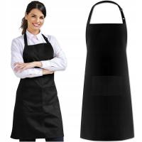 ФАРТУК ДЛЯ КУХНИ ЗАЩИТНЫЙ ФАРТУК ДЛЯ ЕДЫ ВОДОНЕПРОНИЦАЕМЫЙ ЧЕРНЫЙ