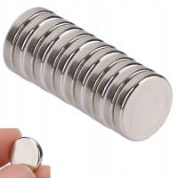 Supermocny Magnes Neodymowy okrągły 8 mm – Samoprzylepny, udźwig 800 g