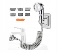 Prysznic kempingowy turystyczny do umywalki i bidetu wąż sprężynowy