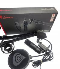 Mikrofon przewodowy Studyjny Genesis Radium 400 USB Streaming Czarny