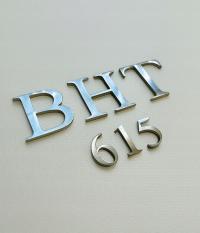 Literki ze Stali Nierdzewnej 5cm Romano Times New Roman na Nagrobki Drzwi