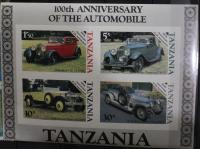 Tanzania blok starte samochody 1986 PL3 czyste nieząbkowany