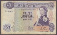Mauritius - 50 rupees 1967 (VG)