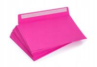 Декоративные конверты для приглашения C5 розовый 50шт