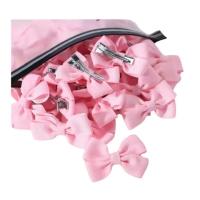 Spinka kokardka dla psa yorka shih tzu maltańczyka 10 sztuk Clip różowa