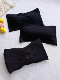 SHEIN CZARNY BIUSTONOSZ 3-PACK LWC NJ4__172-178