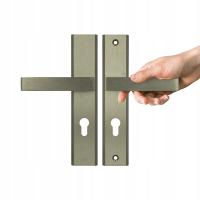 Klamka do drzwi zewnętrznych kolor tytan antywłamaniowa AXA Home Security