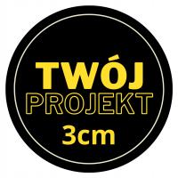 Naklejki Etykiety Okrągłe Nadruk LOGO Reklamowe WŁASNY TEKST 475szt