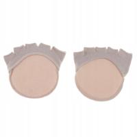 1 Pair Women\\\ s Toe Topper Socks Half Nude