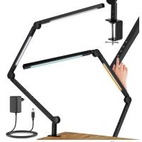 Светодиодный настольный светильник для школы, сенсорный чертеж, Регулируемый двойной