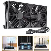 2w1 Wentylator USB 120mm Dual Cichy 3 Prędkości do PC PS4