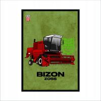 Obraz na ścianę kombajn Bizon Z056 GS PRL