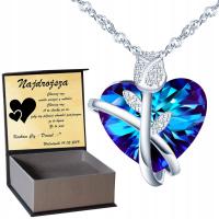 Сердце Серебряное Ожерелье Подарок Для Женщины На День Рождения Гравер Серебро 925