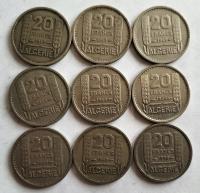 moneta Algieria 20 franków 1949 1956