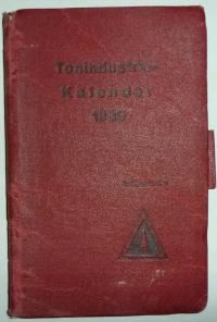 TONINDUSTRIE - KALENDER 1939 Notizkalender Berlin